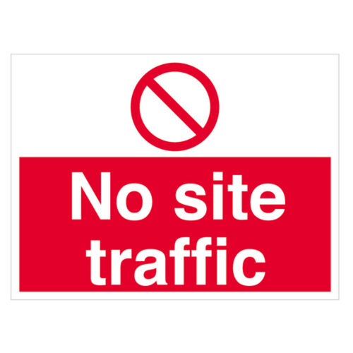 No Site Traffic Sign (10083V)